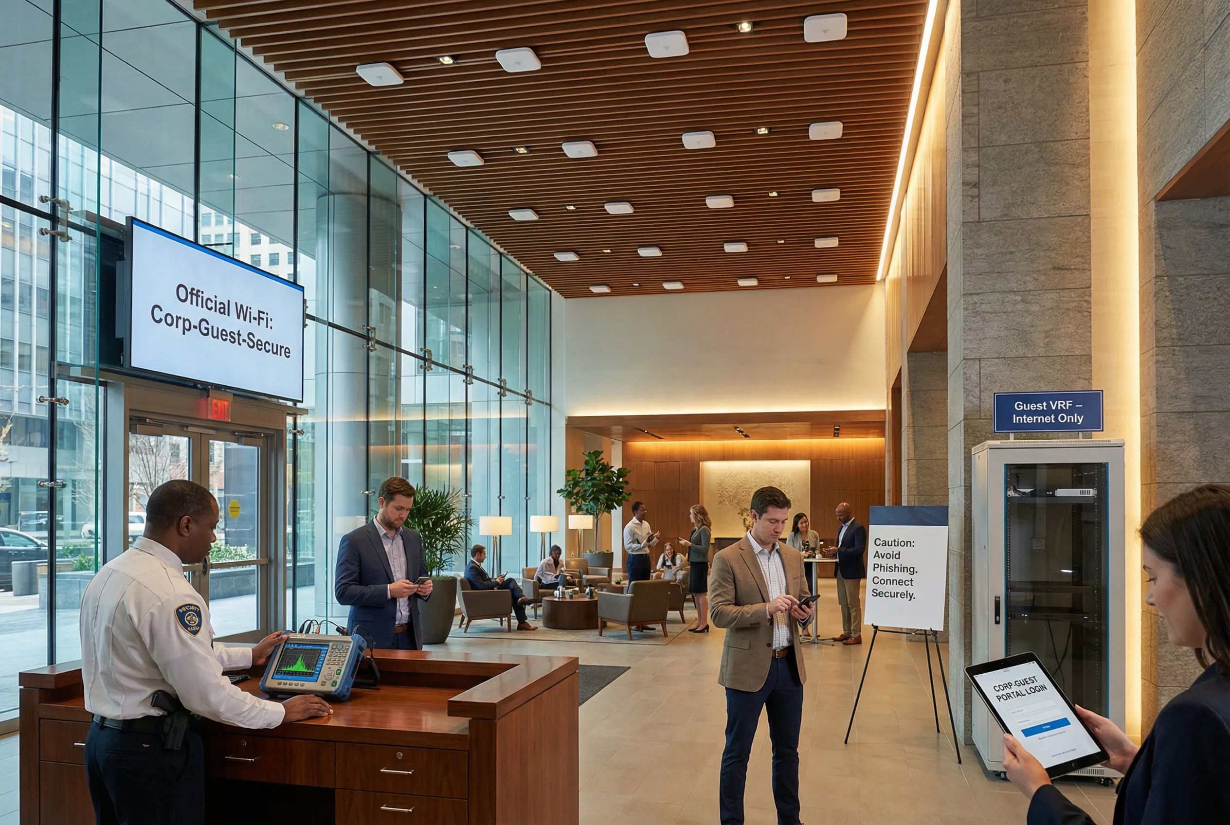 Public Lobby Wi-Fi Security Deployment