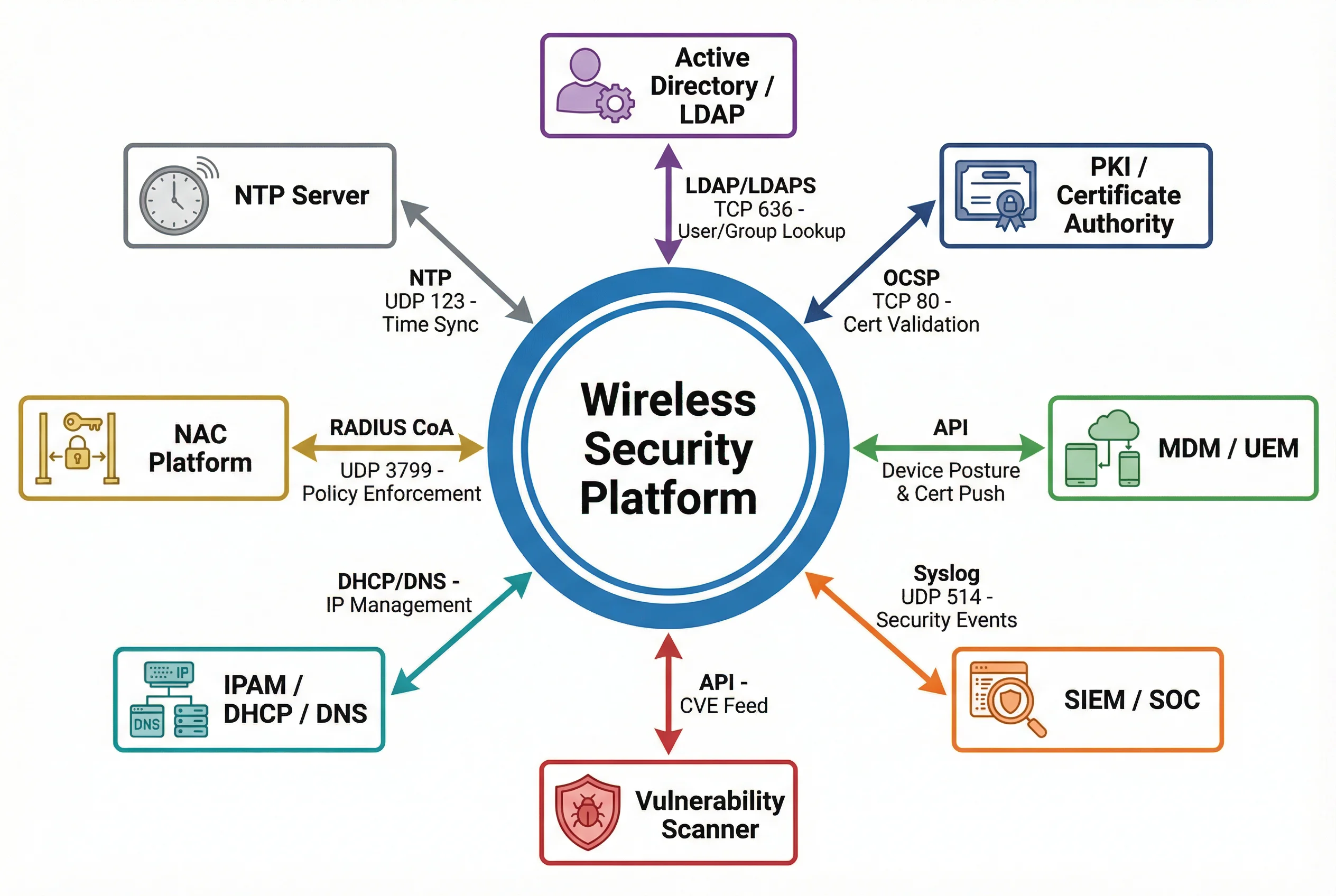 Wireless Security Support and Integration Ecosystem